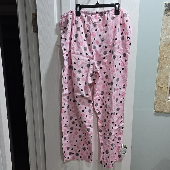 Alfani Pink Polka Dot Pajama Pants Woman's Size L - Picture 13 of 14